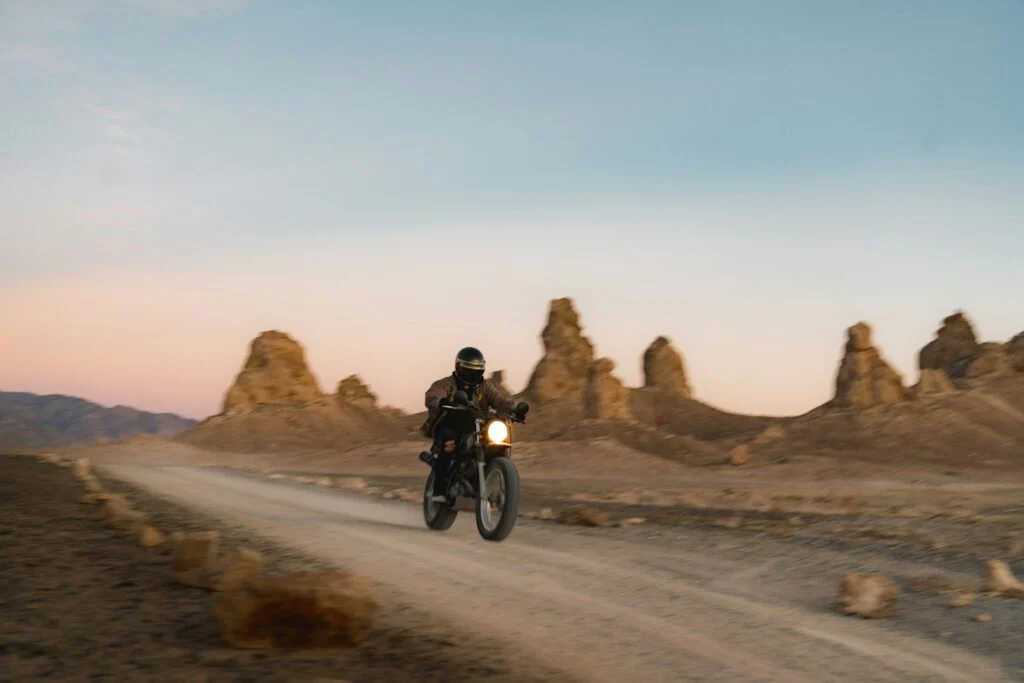 Illustrative motorcycle image from the original RiderMates site